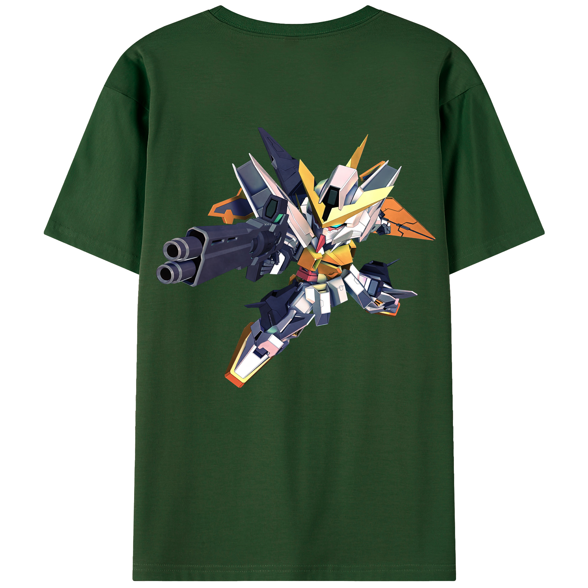 （画像用） 機動戦士ガンダム Mobile Suit Gundam 綿100％半袖Tシャツ（背面プリント）